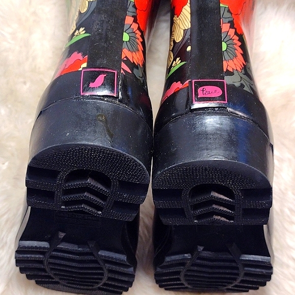 Sakroots floral faux fur lined rain boots - Picture 11 of 15